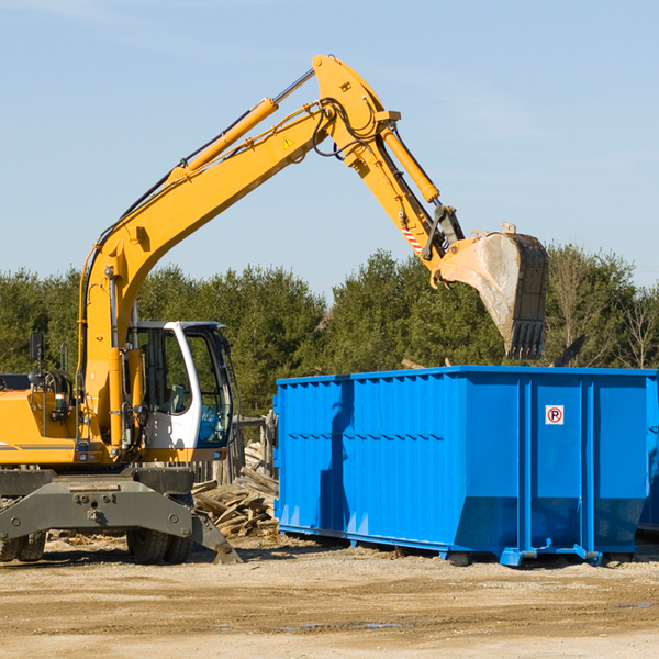 can i choose the location where the residential dumpster will be placed in Whitney Nebraska